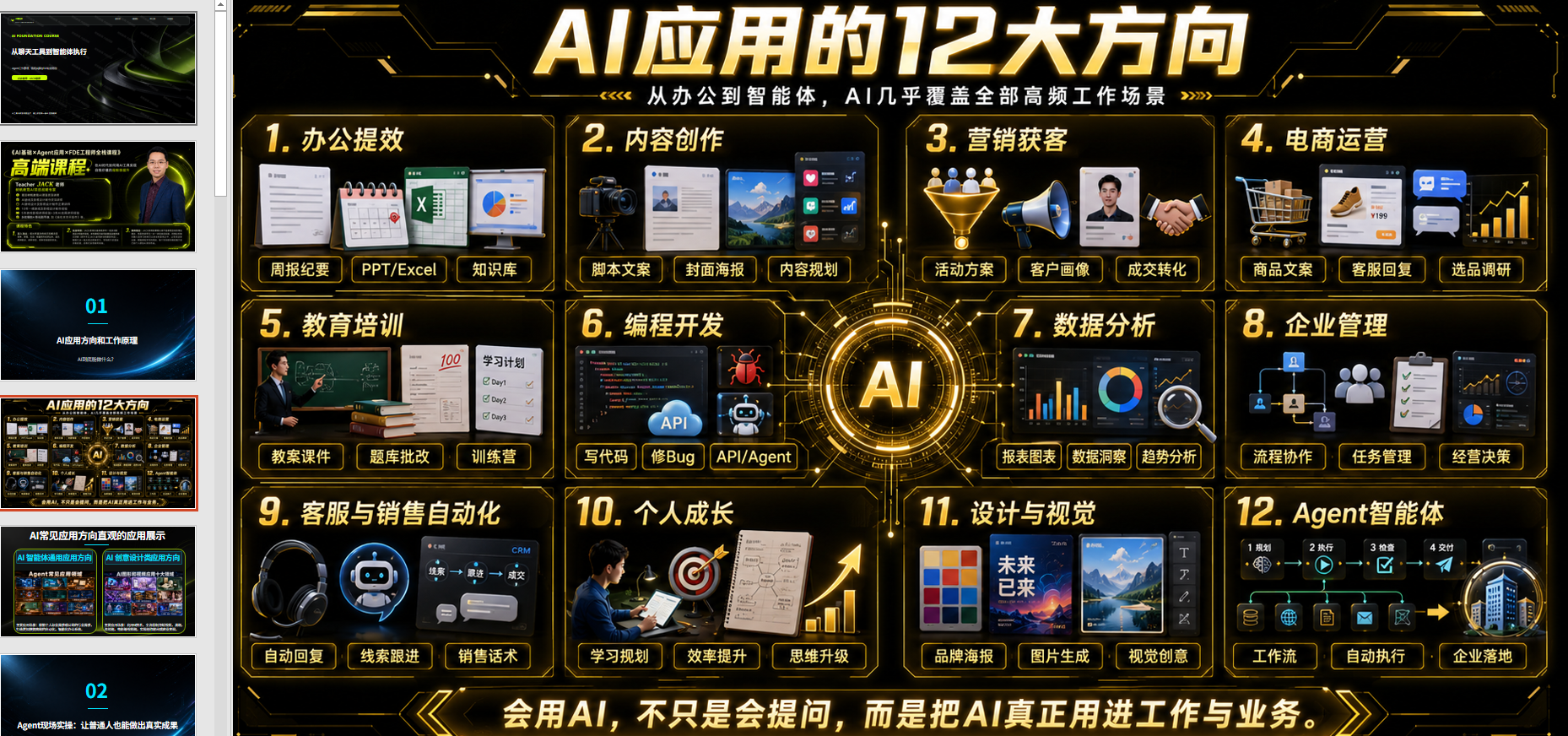 AI应用的12大方向